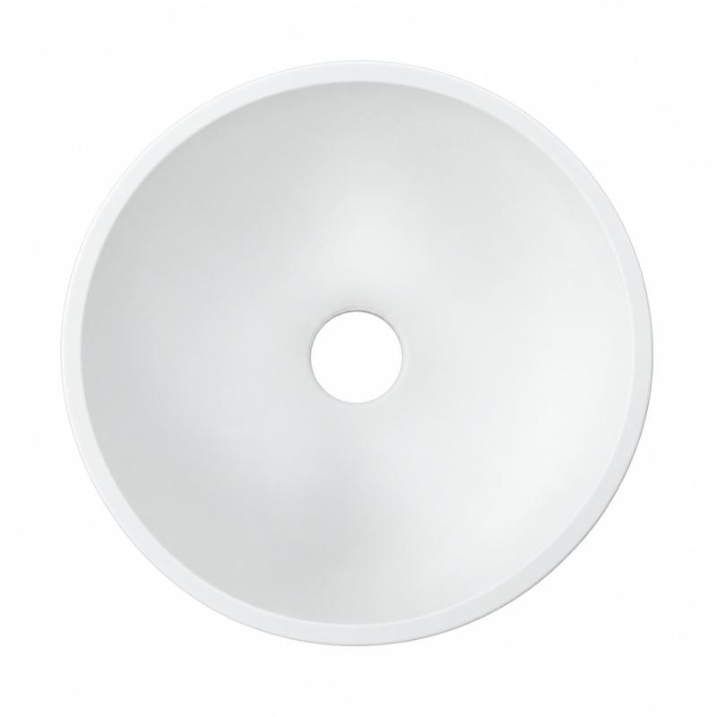 Solid S kleine waskom fontein Solid Surface rond 20 x 20 x 11 cm mat wit 1208953267